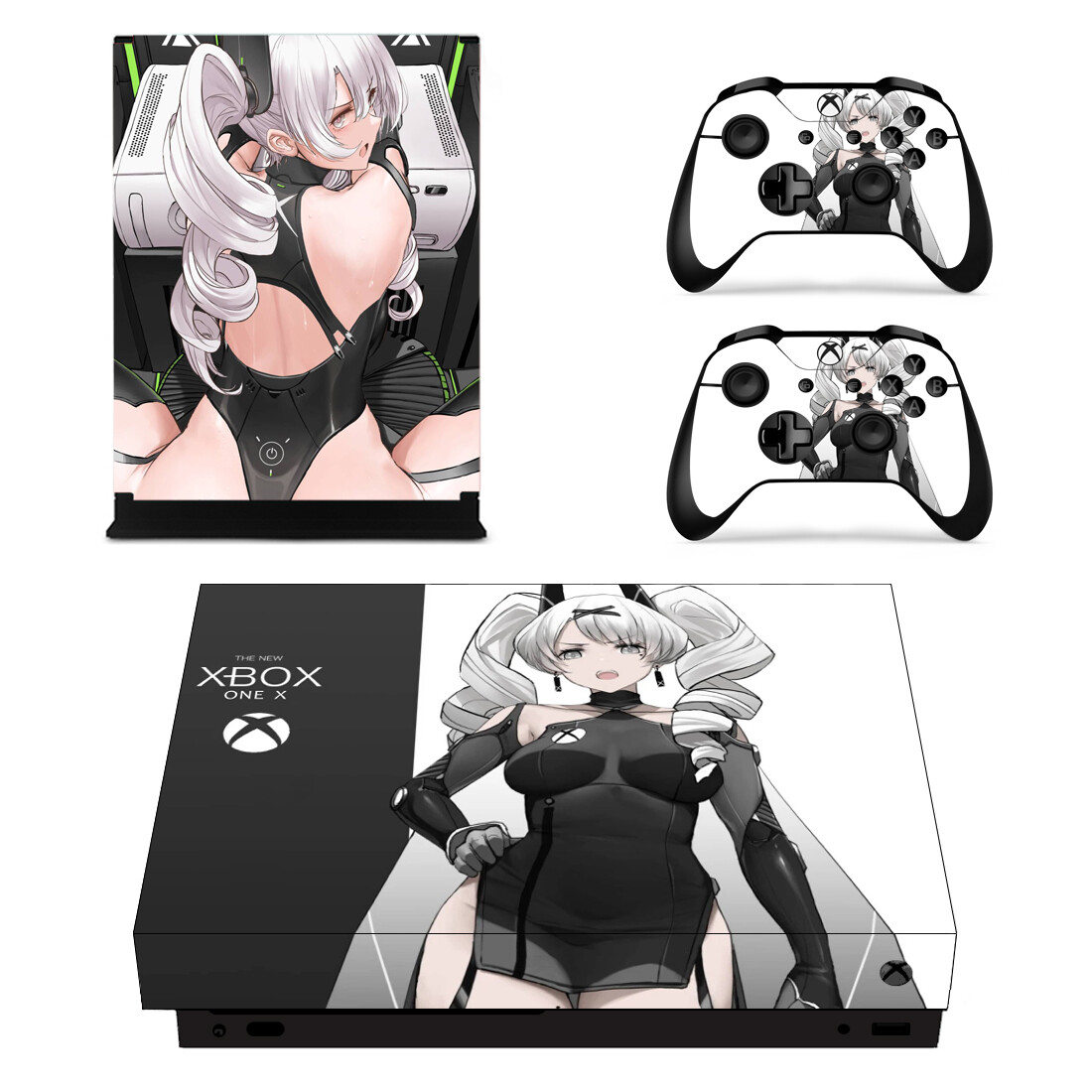 Gaming Console Xbox One - Anime Cute Girl Full Cover Skin