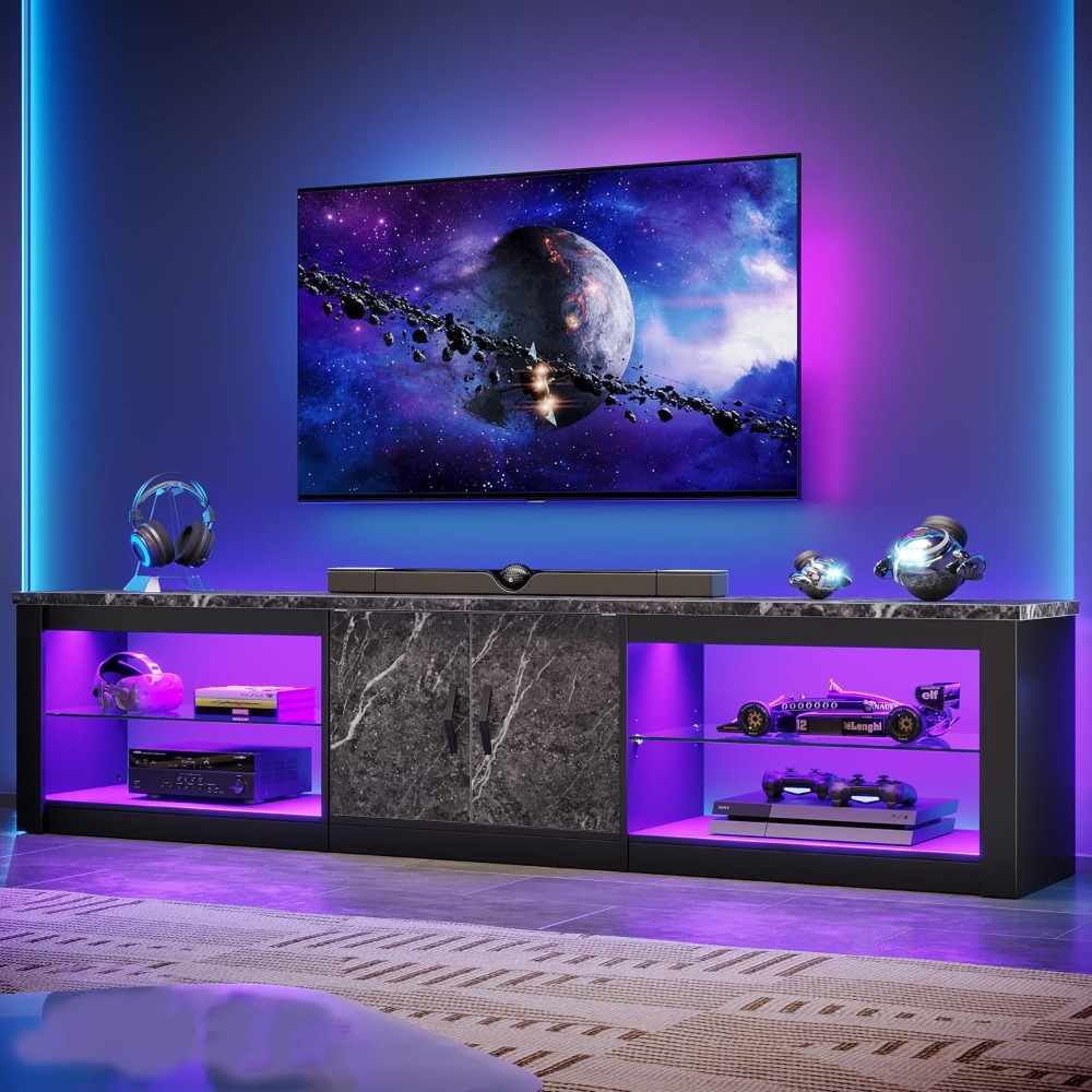 Gaming Console Room - 80 Inch TV Stand for 75-86