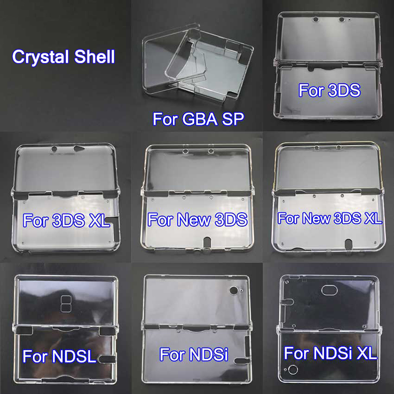 Gaming Console New - Plastic Clear Crystal Protective Hard Shell