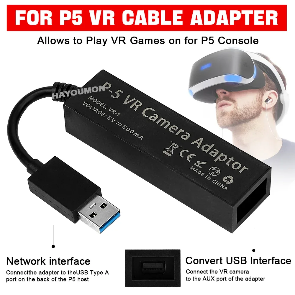 Gaming Console Vr - For PS5 VR Cable Adapter For