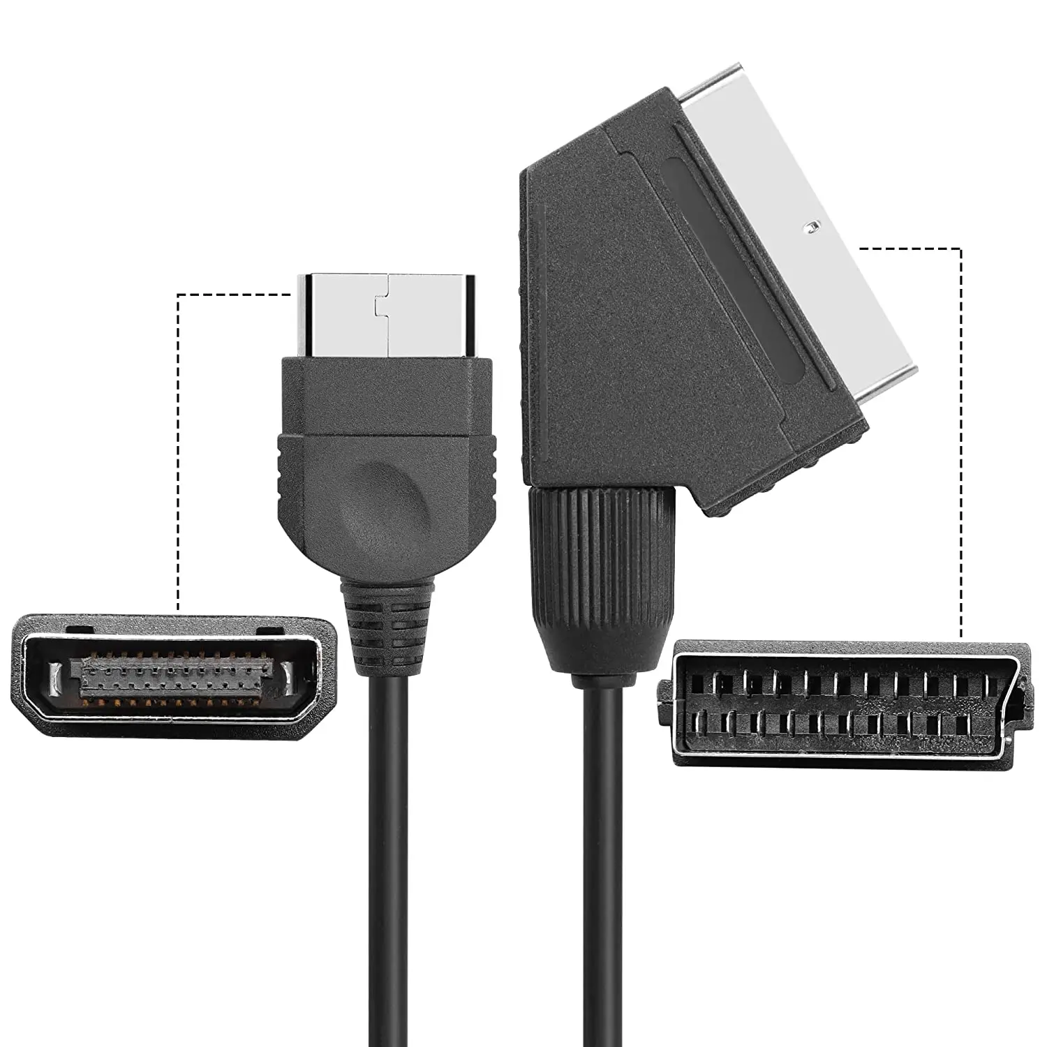 2pcs/lot 6Ft RGB SCART Wire Ca - Gaming Console Xbox One review and price