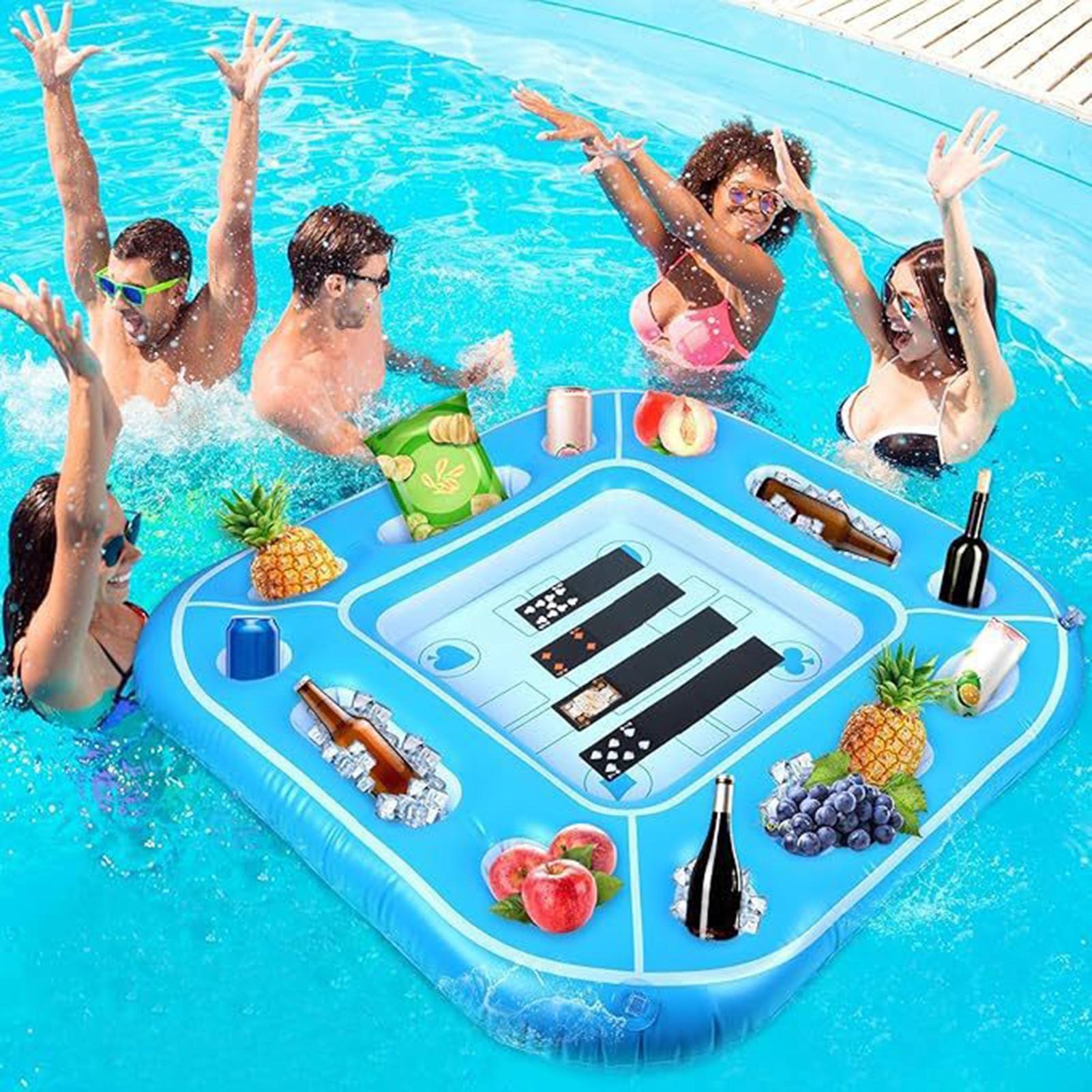 Inflatable Pool Floating Table - Gaming Card Holder review and price