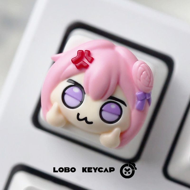 Cute Pink Hair Anime Girl Resi - Gaming Console With Keyboard review and price
