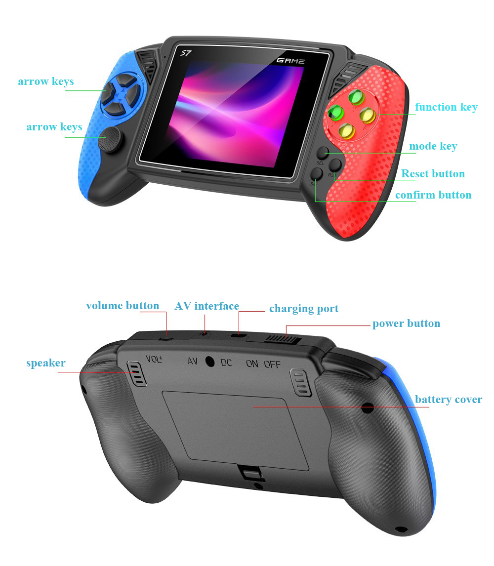 S7 Retro Handheld Game Console - Gaming Console In Chinese review and price