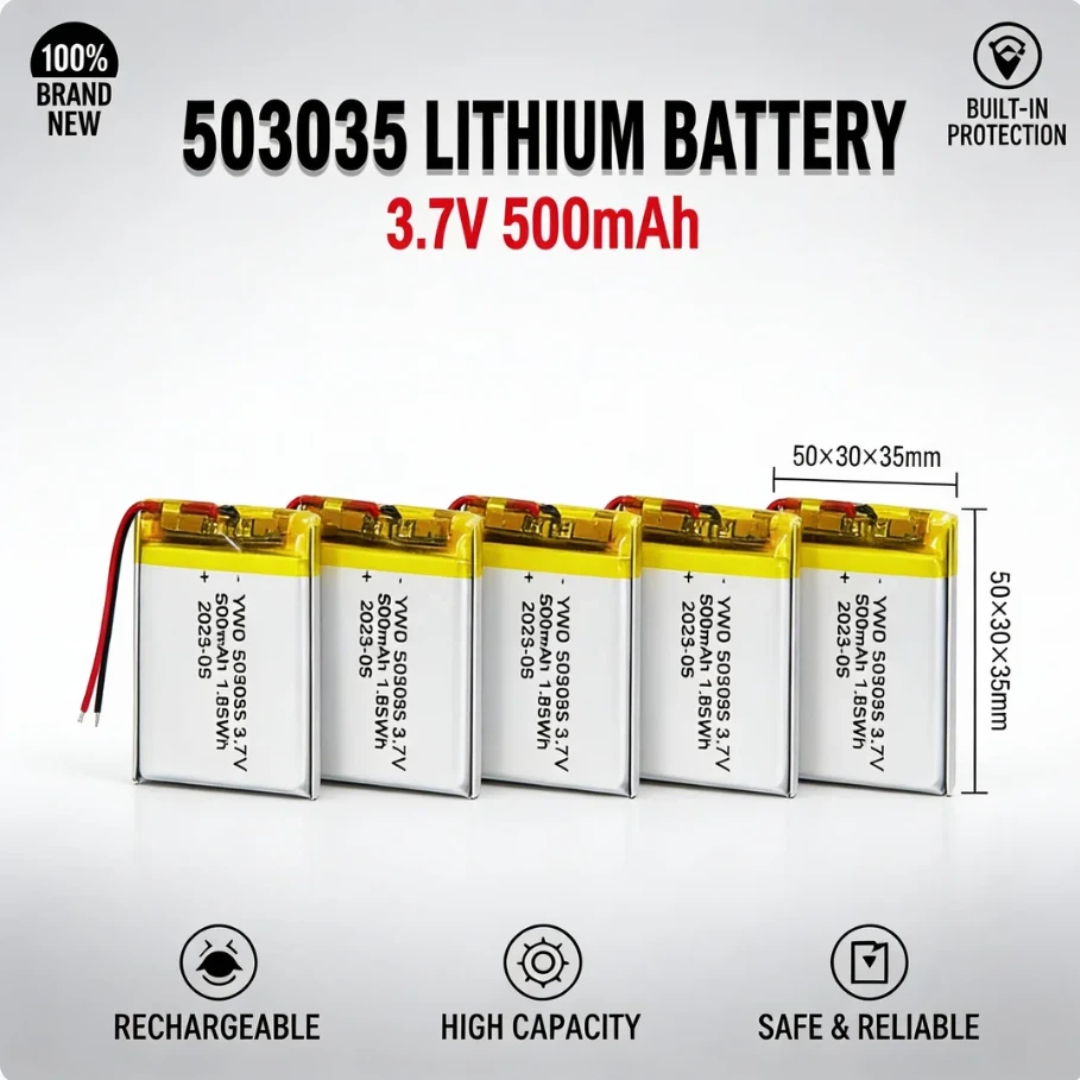 3.7V 500mAh 503035 Rechargeabl - Gaming Console Vr review and price