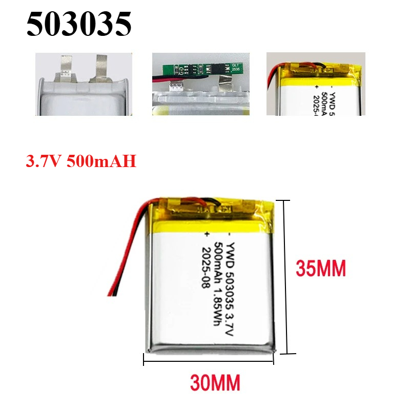 3.7V 500mAh 503035 Rechargeabl - Gaming Console Vr review and price