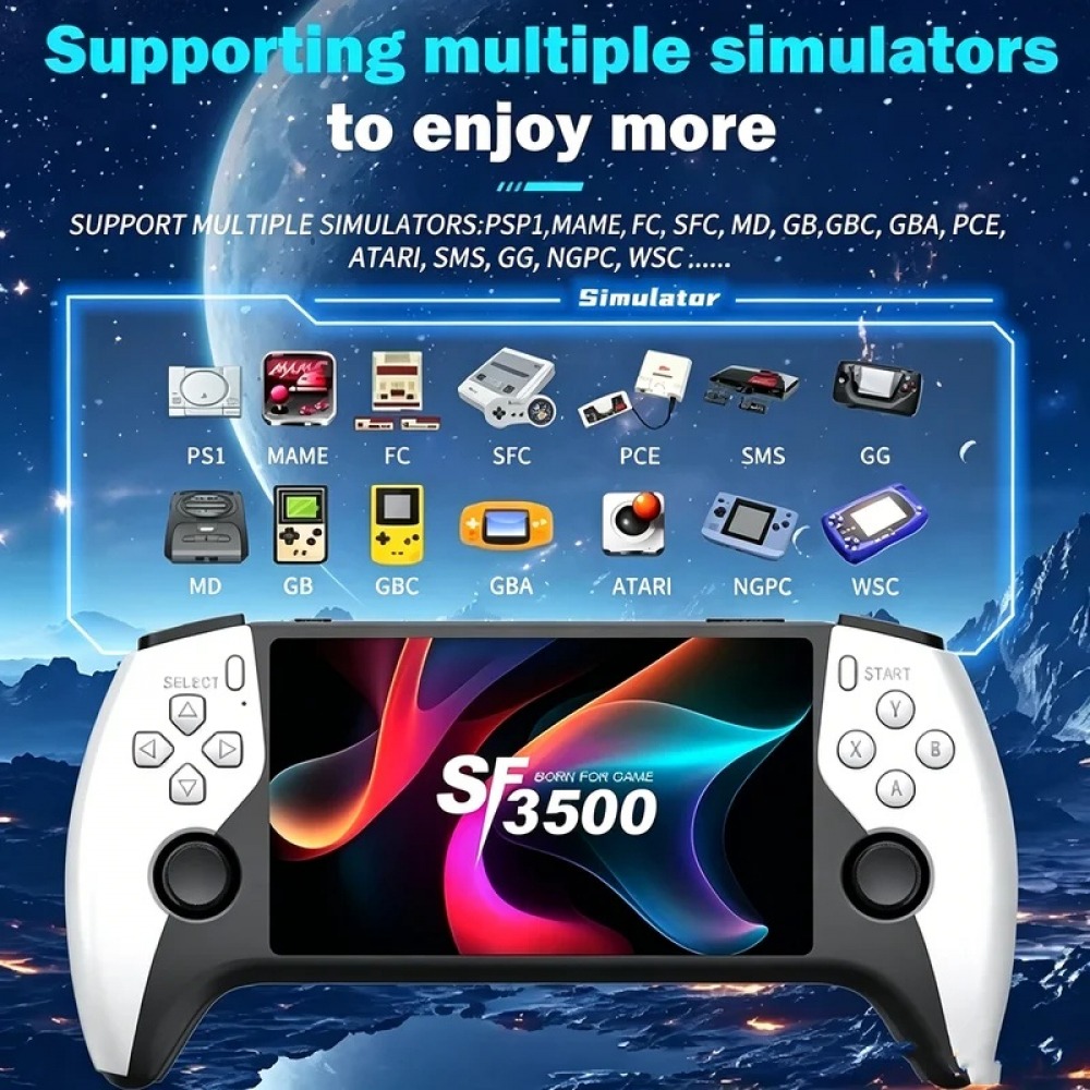 SF3500 5 inch Handheld Game Co - Gaming Console Handheld Retro review and price