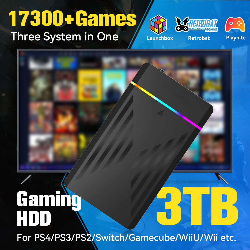 3TB Portable Gaming HDD Launch - Gaming Console In Chinese review and price